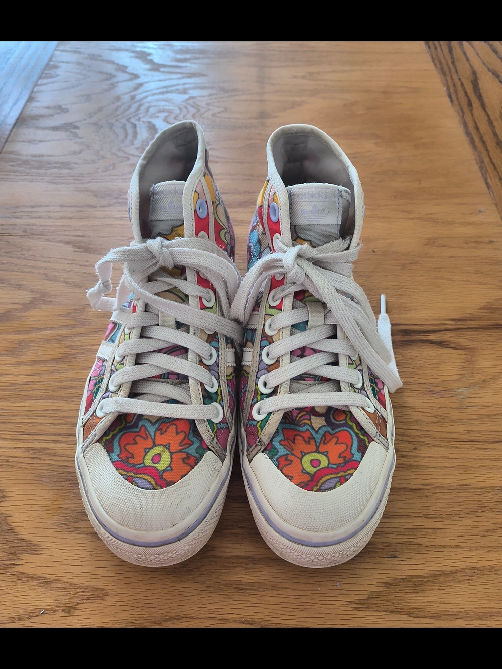 Adidas Nizza Platform Women's High-Top Sneakers  Floral Print